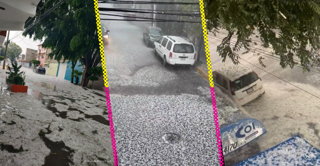 Los videos de la lluvia y granizo que afectaron CDMX