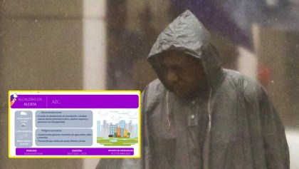 Ay: Activaron la alerta púrpura en CDMX por lluvias, granizo y viento