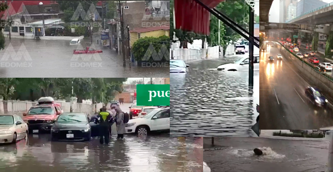 Tláloc anda furioso: Las lluvias y granizo en CDMX, Edomex, Puebla y otros estados