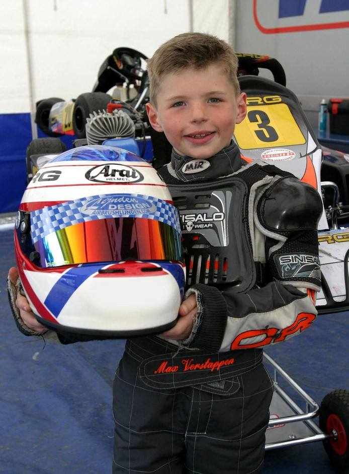Max Verstappen comenzó en karts a los cuatro años