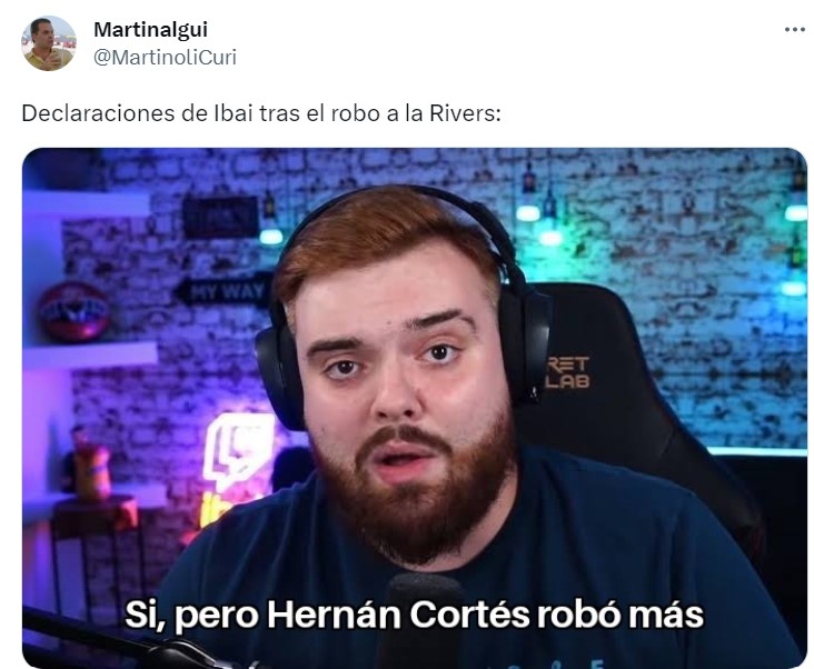 Meme de la derrota de la Rivers