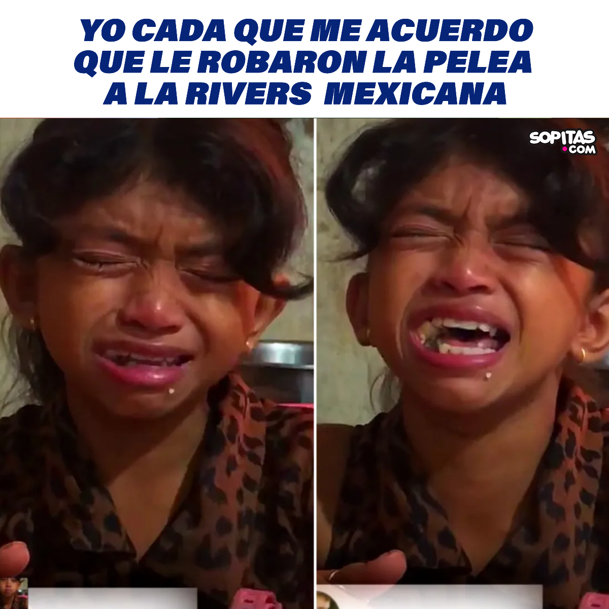 Meme de la Rivers y su derrota