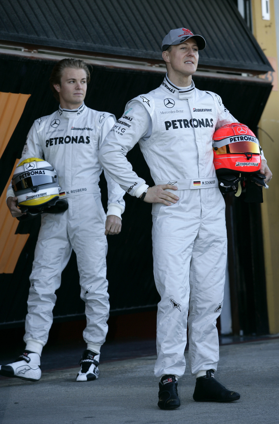 Michael Schumacher y Nico Rosberg