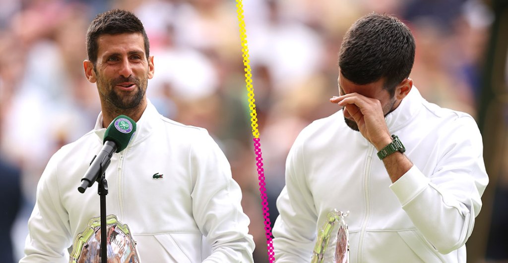 El lindo momento en que Djokovic rompe en llanto por ver a su hijo sonreír en Wimbledon