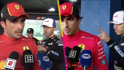 ¡Hay tiro! El reclamo de Pierre Gasly a Carlos Sainz en plena entrevista en Silverstone