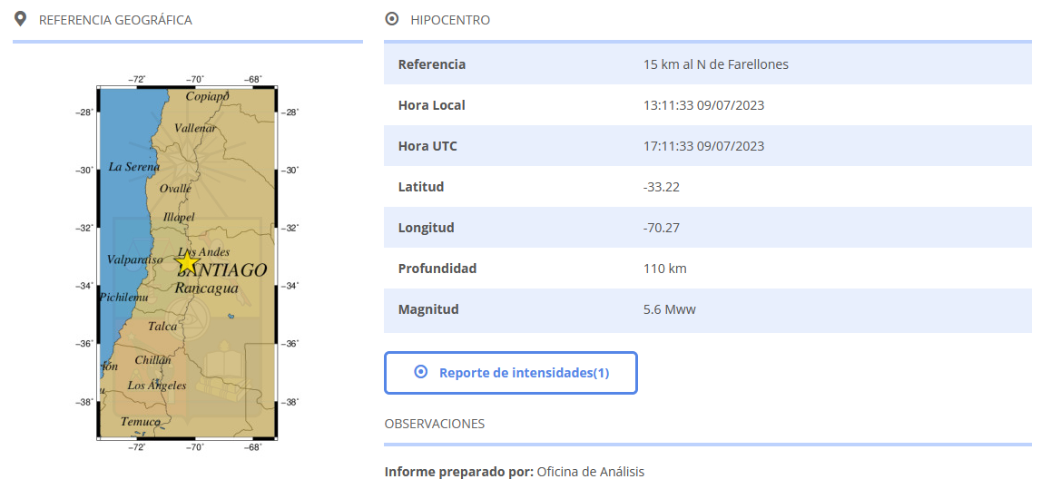 Los videos más impresionantes del sismo de magnitud 5.6 en Chile