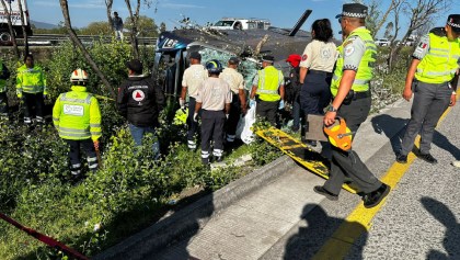 Accidente en la México-Querétaro: Volcadura de autobús deja 7 muertos y 20 heridos