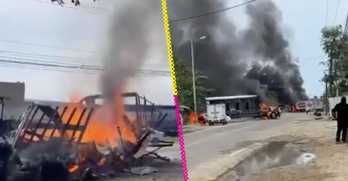Se reportan incendios y bloqueos en Acapulco, Guerrero