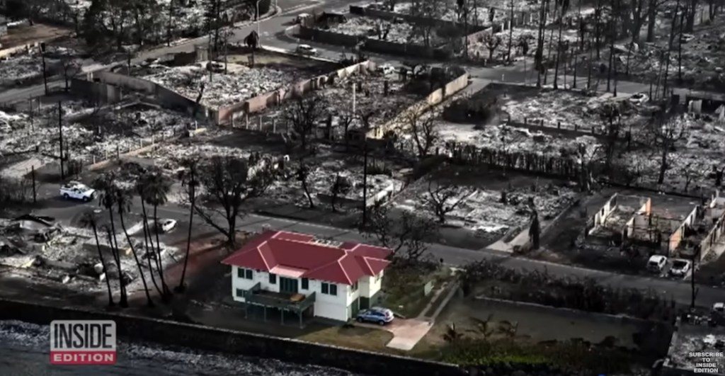 El milagro en la casa roja de Lahaina que sobrevivió a los incendios en Hawái
