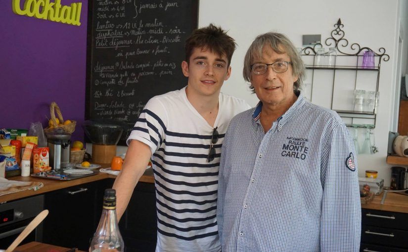 Charles Leclerc y su padre