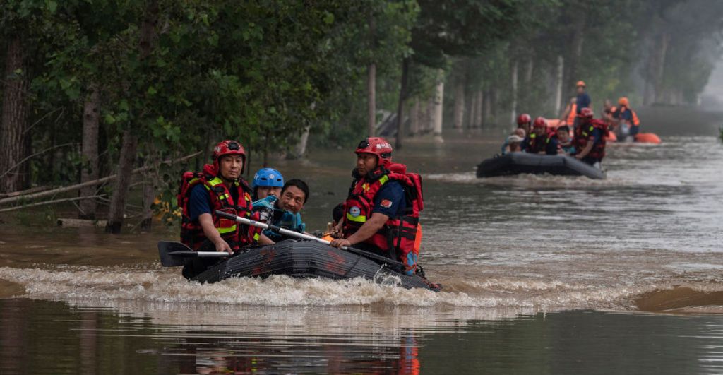 Muertos en China por inundaciones.