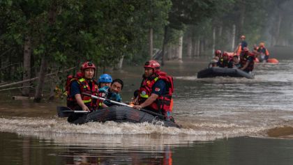 Muertos en China por inundaciones.