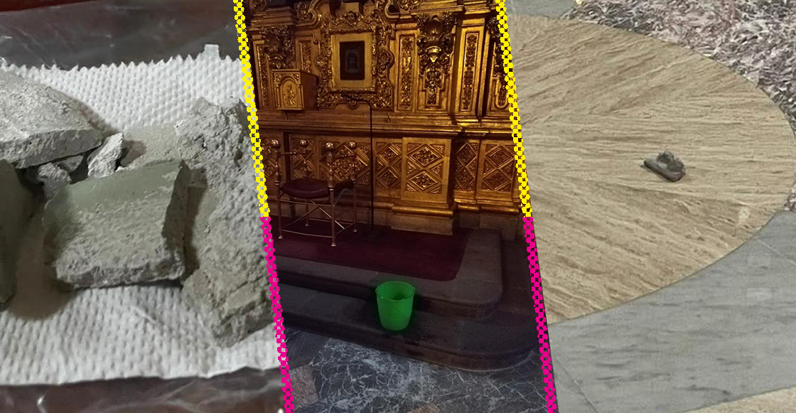 Daños en la Catedral Metropolitana.