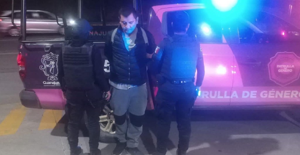 Así fue la detención de Miguel "N", sujeto que apuñaló a mujer en Guanajuato
