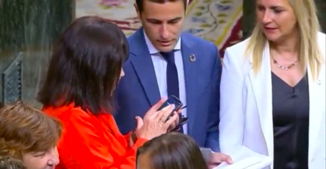 La contraseña de la diputada española.