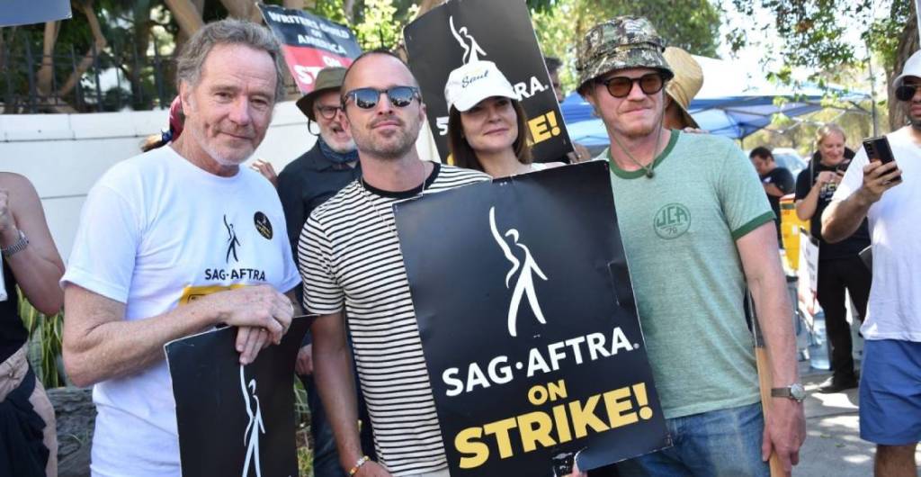 El elenco de 'Breaking Bad' se reunió durante las huelgas de actores y guionistas de Hollywood