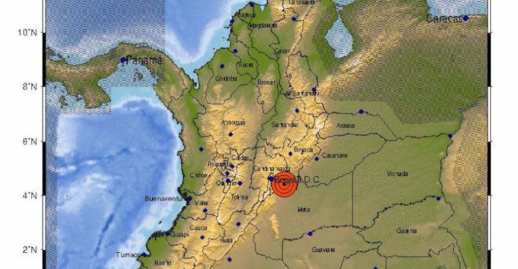 Se sintió un fuerte sismo en Bogotá.
