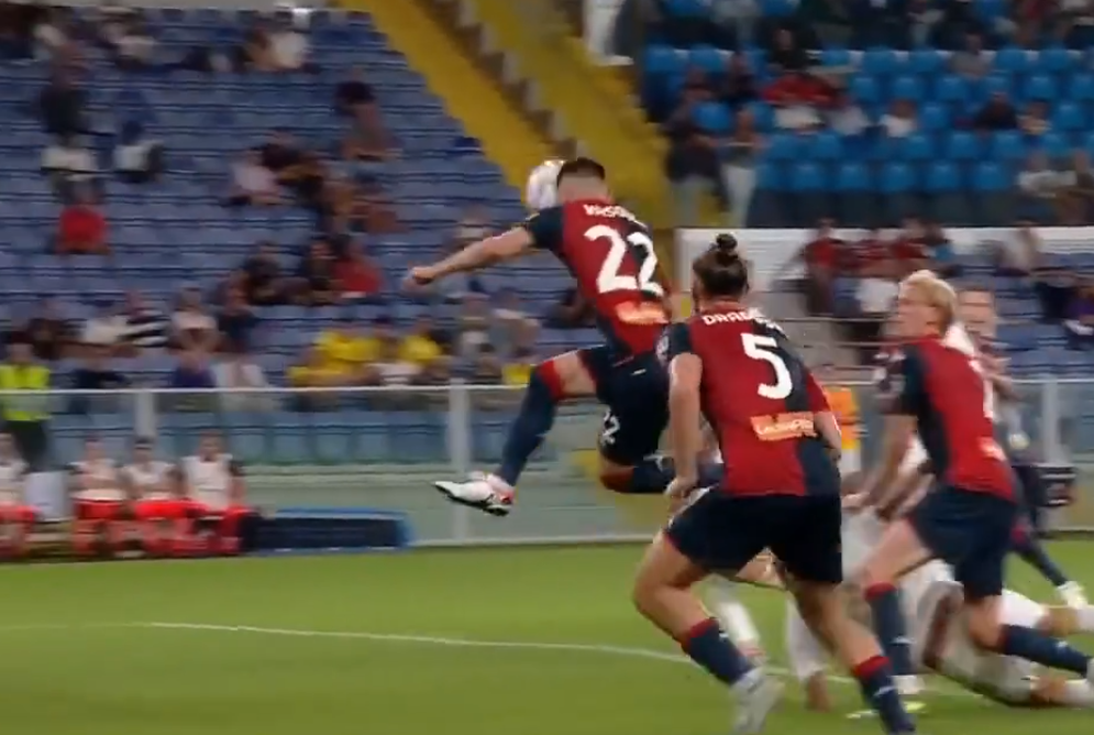 Así fue el gol de Johan Vásquez que revivió al Genoa en la Copa Italia