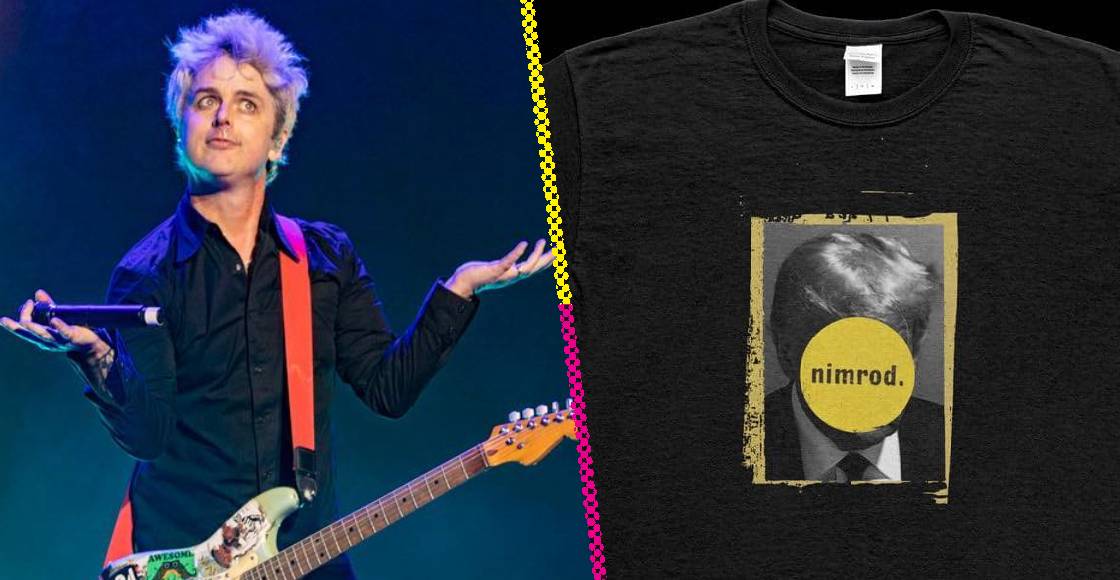 Green Day anda vendiendo una playera con la foto policial de Donald Trump