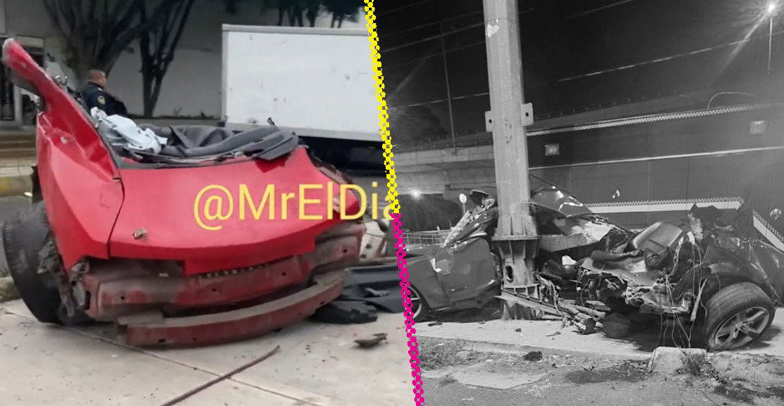 Jóvenes chocan auto de lujo en Tlalpan; uno murió y otro termina con pierna amputada