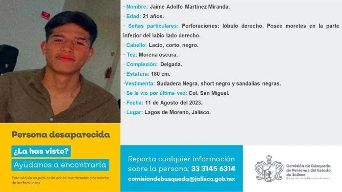 Otra vez Jalisco: Buscan a cinco jóvenes desaparecidos en Lagos de Moreno
