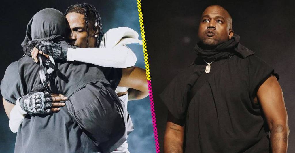 Kanye West regresó a los escenarios en un concierto de... ¿Travis Scott?