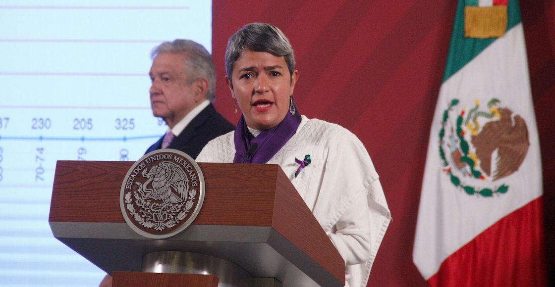 Andrés Manuel López Obrador, presidente de México, durante la conferencia en Palacio Nacional