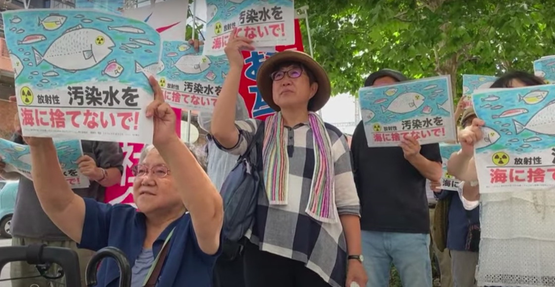 protestas aguas residuales fukushima