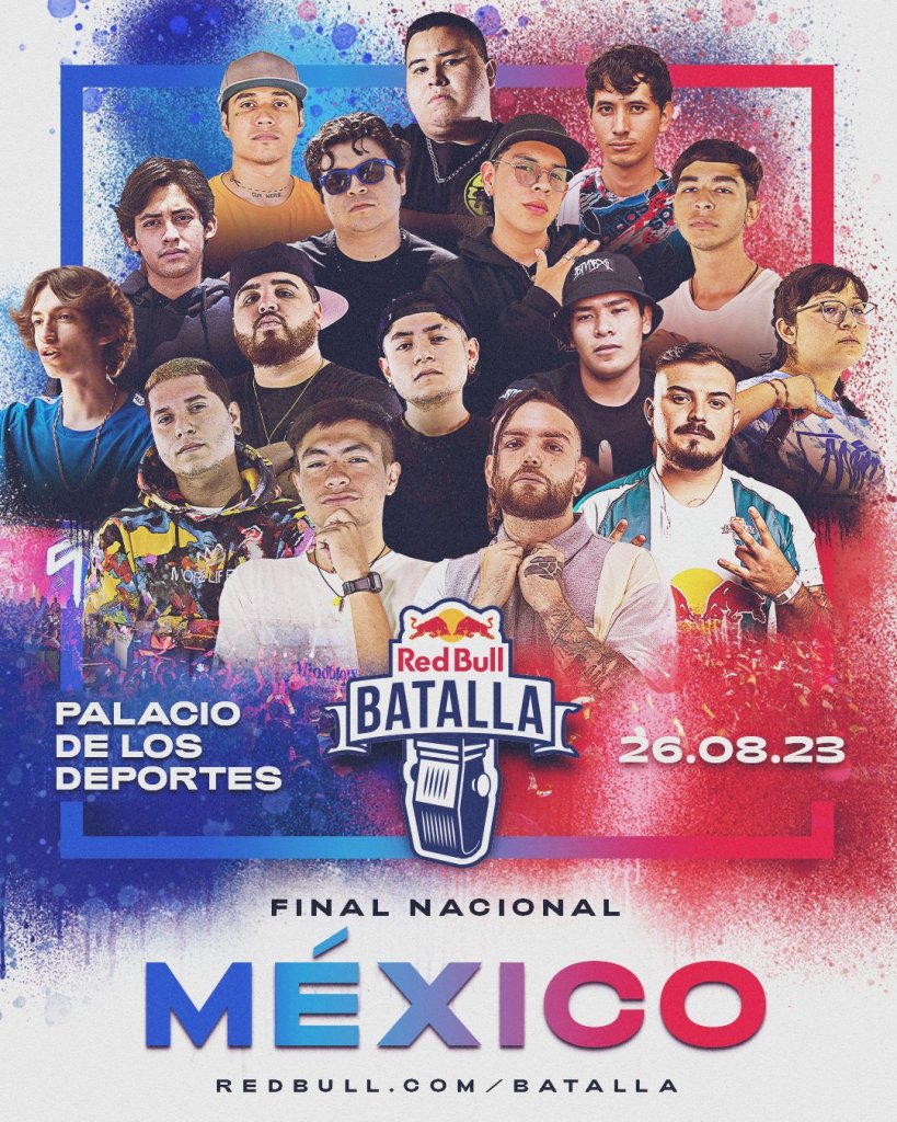 Cartel oficial de la Red Bull Batalla México 2023