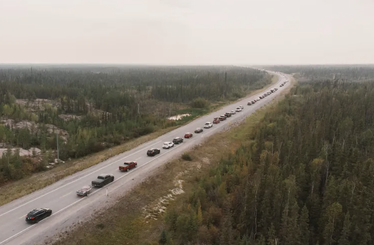 Canada's wildfires are getting out of control and this is what evacuation looks like