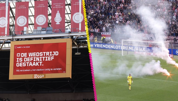 La violencia que obligó a suspender el Feyenoord vs Ajax