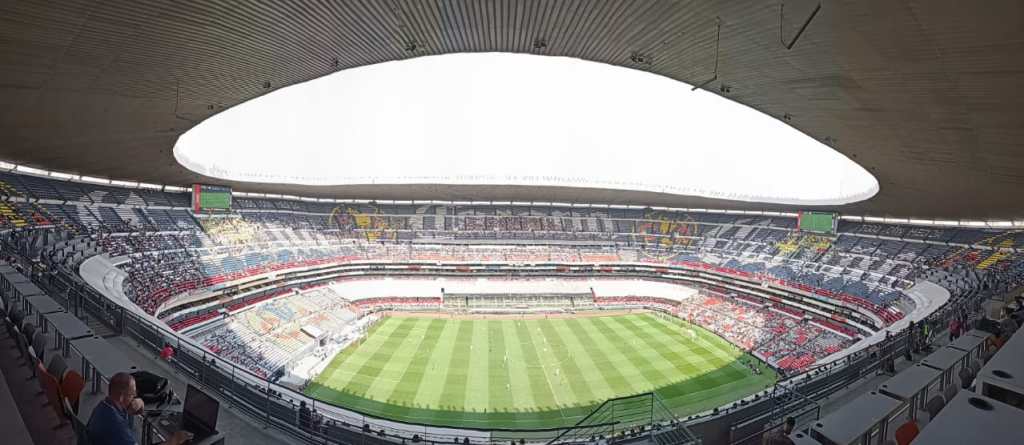El Estadio Azteca durante el partido contra el América Femenil vs Real Madrid Femenil