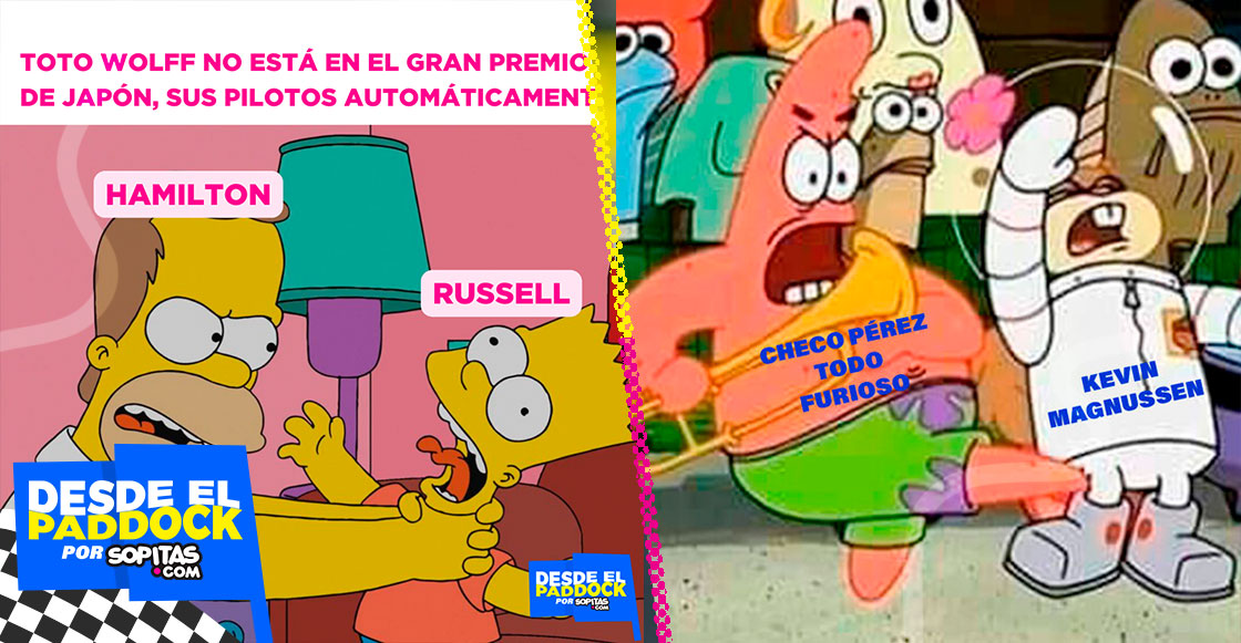 Los memes de Checo Pérez en el GP de Japón