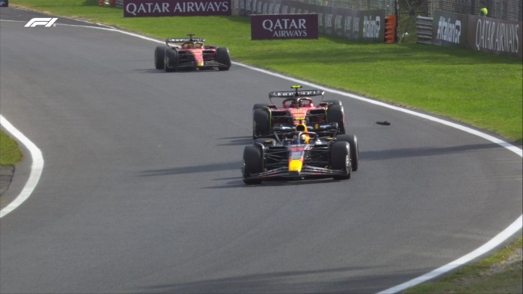 La batalla entre Checo.y Carlos Sainz en Monza
