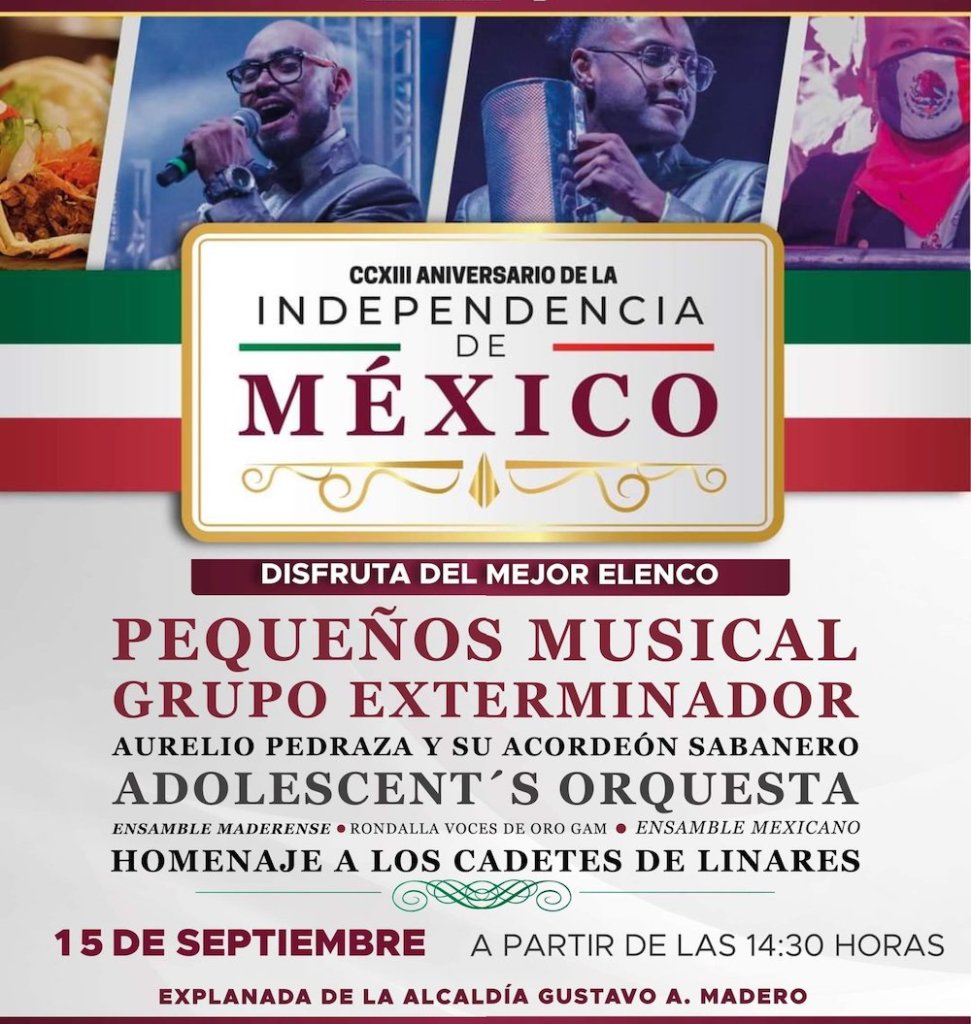 Para dar el Grito: Cartelera de conciertos GRATIS en las 16 alcaldías de CDMX el 15 de septiembre