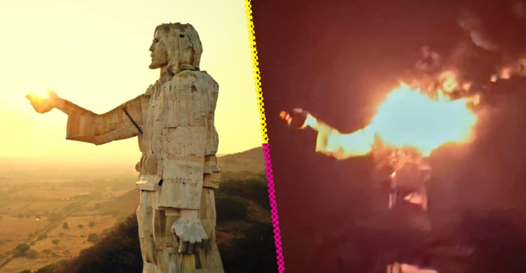 La Concordia: Cristo Pescador de Chiapas se incendió tras caerle un rayo