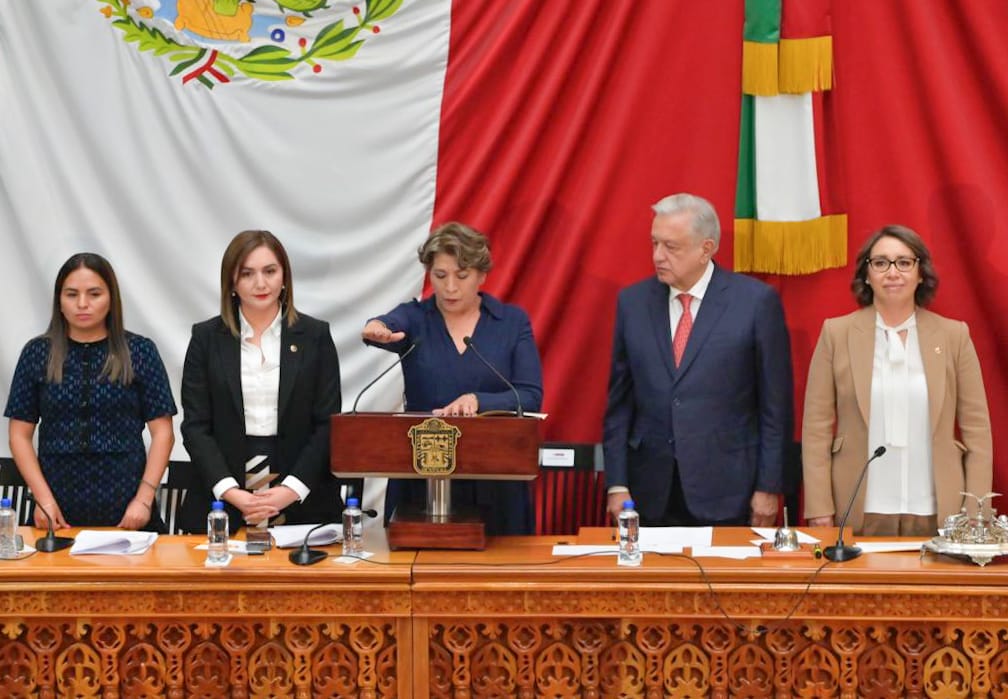 Delfina Gómez tomó protesta como la primera gobernadora del Edomex