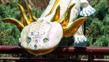 Así se verán las esculturas del Axolote Centenario