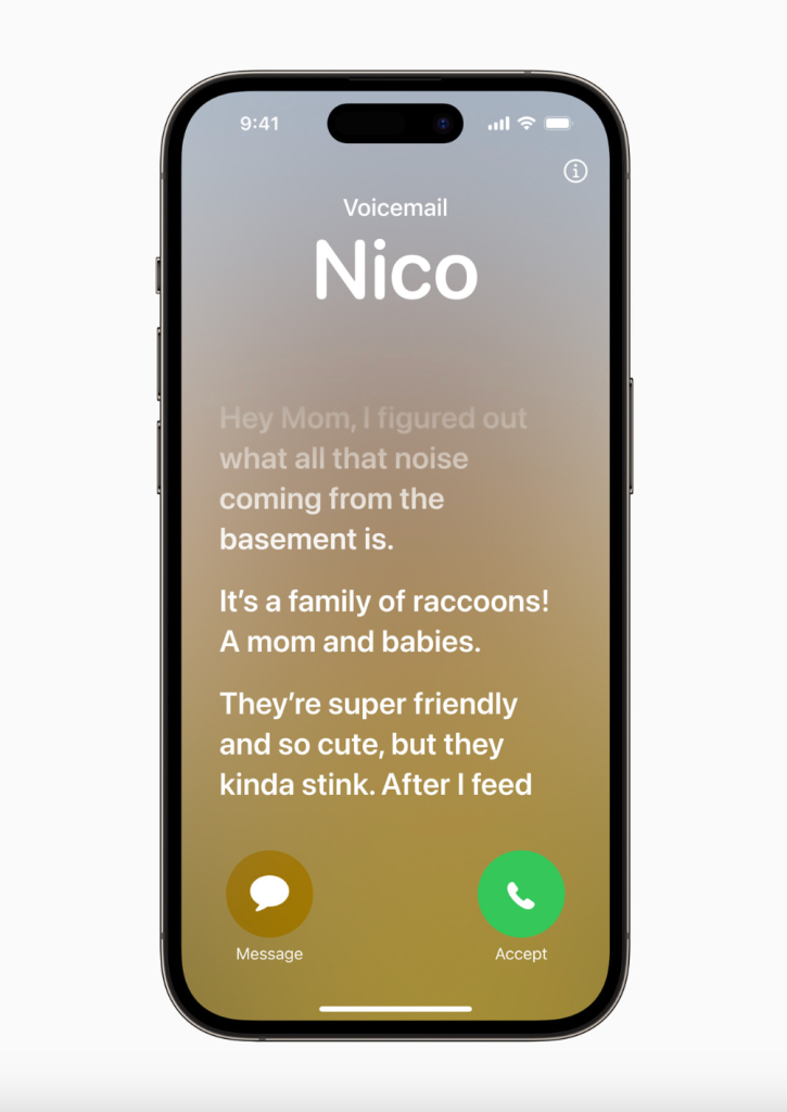 Live Voicemail es una de las actualizaciones del iOS 17 que estarán en el iPhone 15