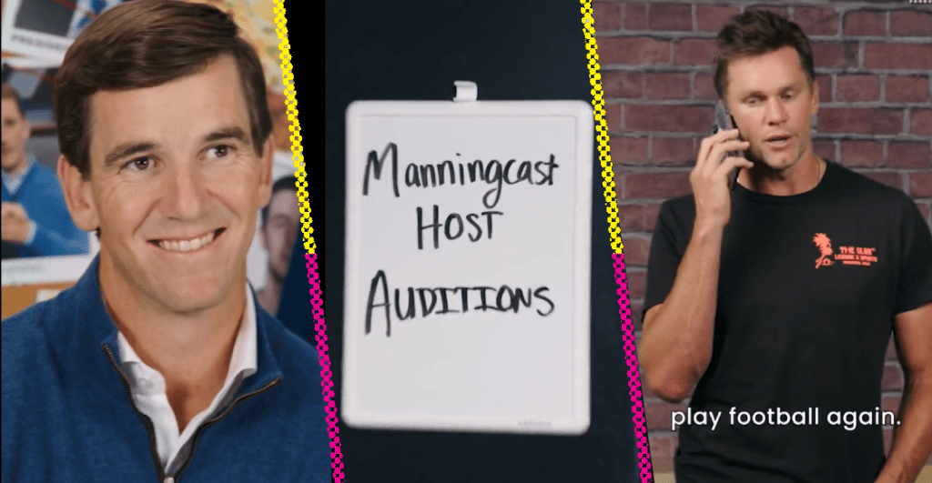 La lista de estrellas que audicionaron para la transmisión de los hermanos Manning de NFL
