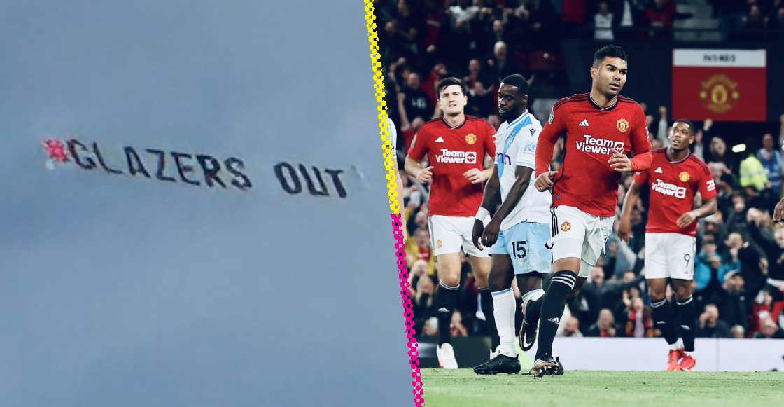 Protesta de los aficionados del Manchester United