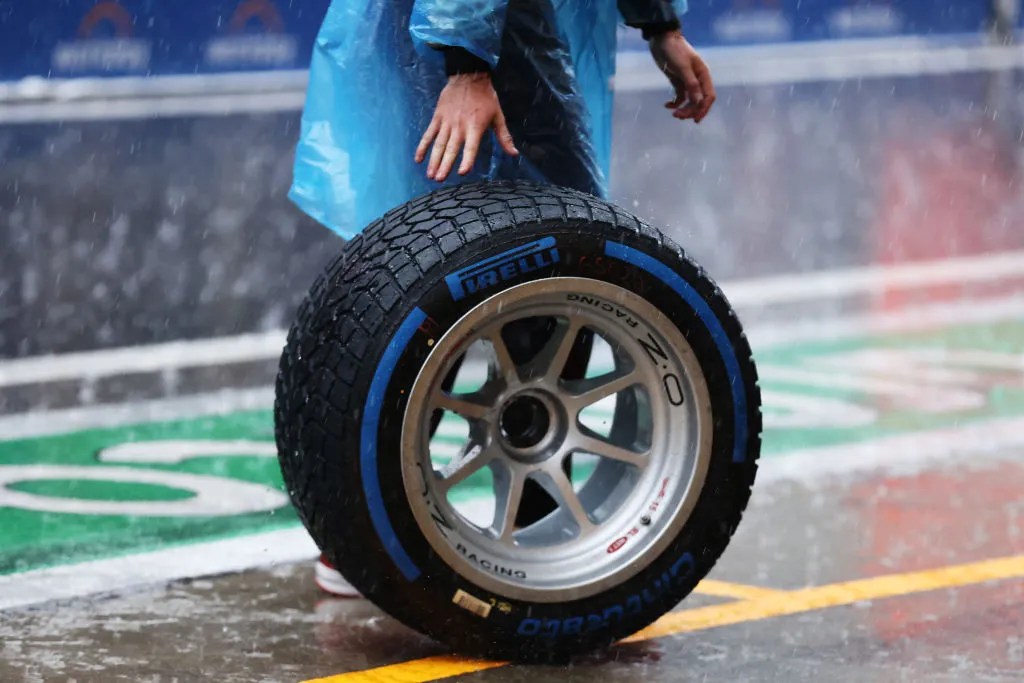 Neumáticos de lluvia en la F1