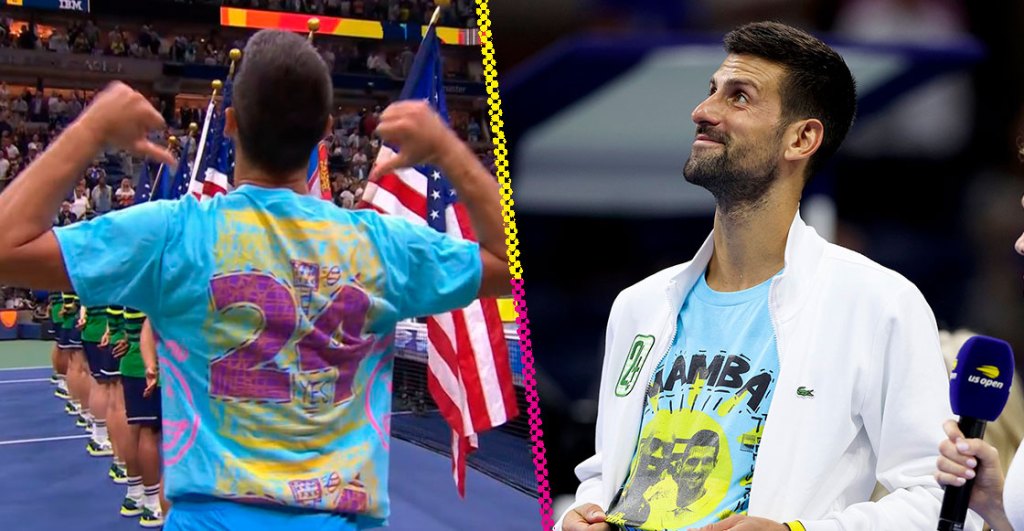 El homenaje de Djokovic a Kobe Bryant tras ganar el US open y el Grand Slam 24