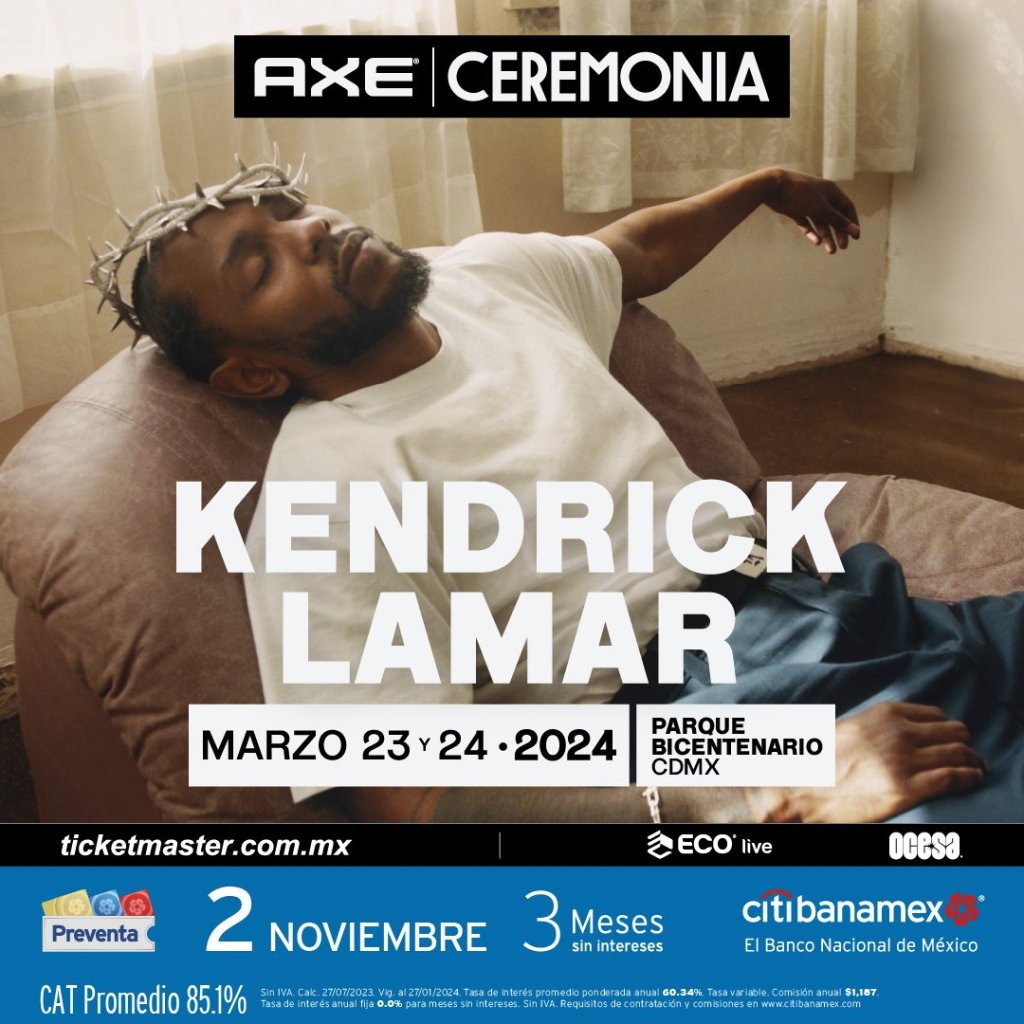 Kendrick Lamara en el AXE Ceremonia