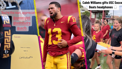 Caleb Williams, QB de USC, aprovecha su contrato NIL para hacer regalos a sus compañeros