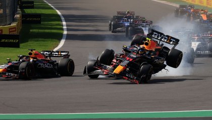 Verstappen sobre la maniobra de Checo: "Debió dejar más espacio"