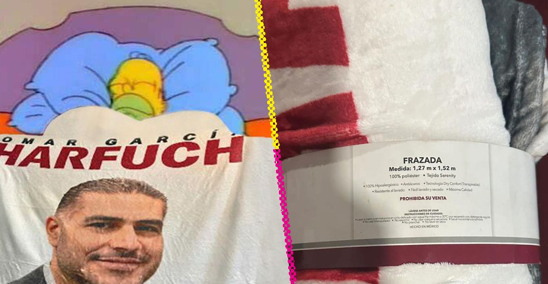 Aparecen cobijas de Harfuch para la campañ… digo, el frío