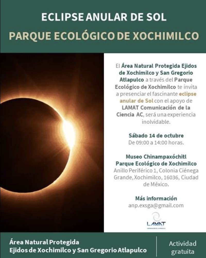 6 lugares chidos para ver el eclipse anular solar en CDMX 