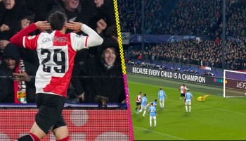 Revive el primer gol de Santi Giménez en la Champions League