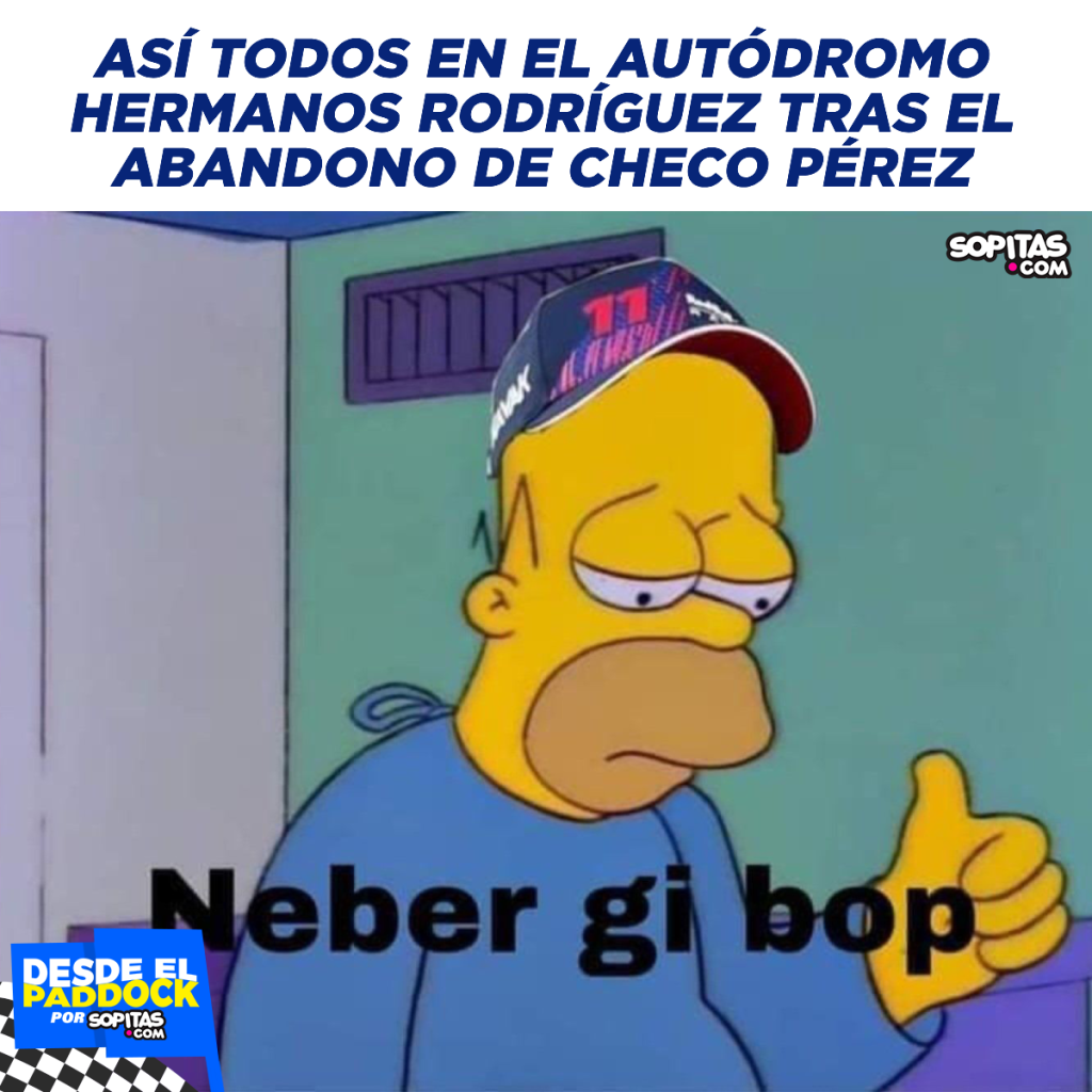 Los memes del abandono de Checo Pérez
